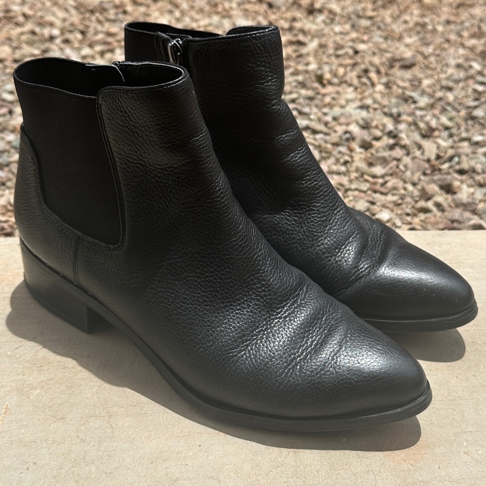 Franco Sarto Black Ankle Booties Sz 8.5